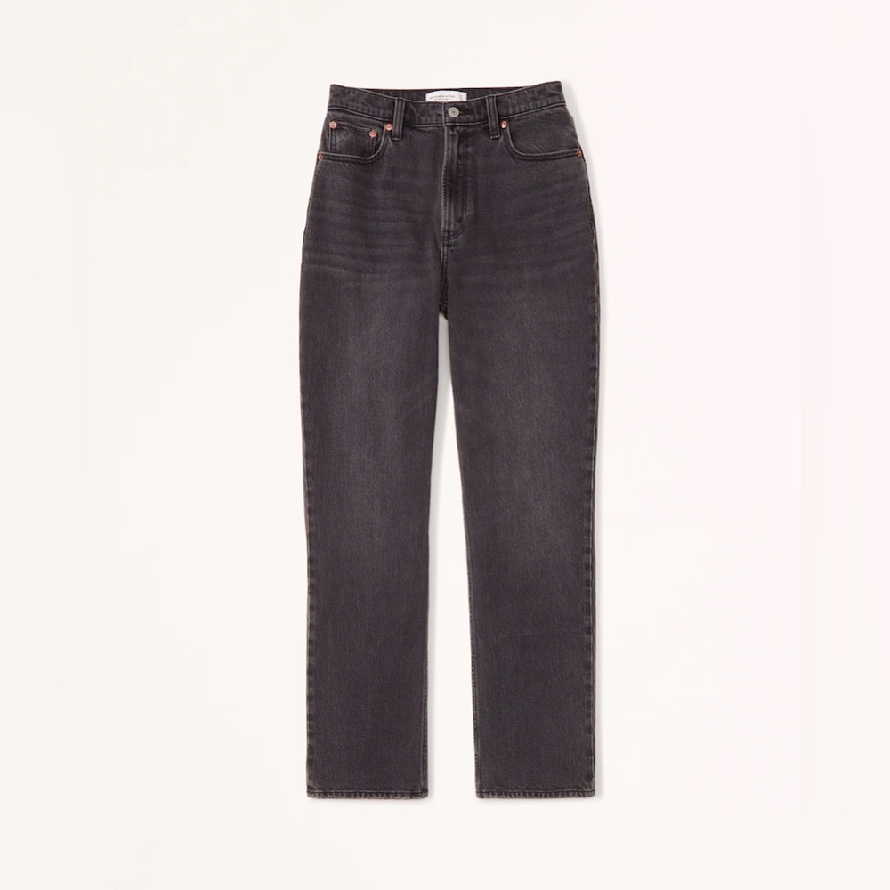 Abercrombie and Fitch Curve Love Ultra High Rise 90s Straight Jean 25/0R